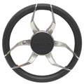Crest Pontoon Boat Steering Wheel SYNT18 - Gussi Ettore 13 3/4 Inch SS