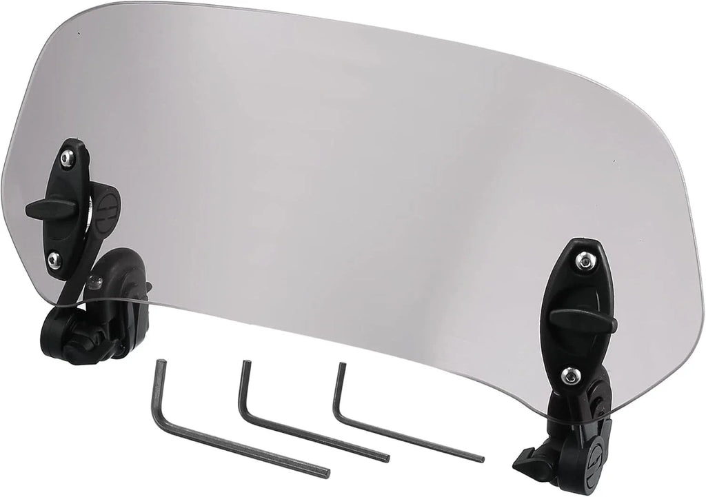 Universal Motorcycle Windshield Windscreen L for Yamaha, BMW, Honda, Suzuki