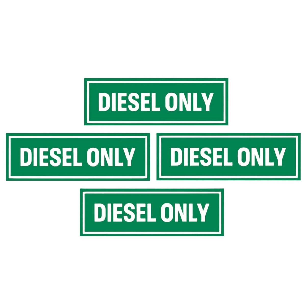 Diesel Only Vinyl Decal Sticker for Truck (Weatherproof)