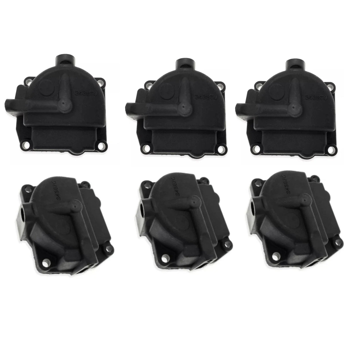 6 Carburetor Bowl Float Chamber Assembly for OMC Johnson Evinrude (433000, 766418)