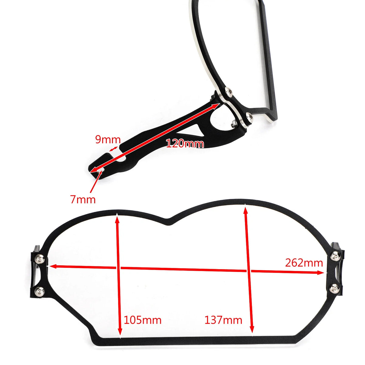 Transparent Headlight Guard Protector Cover for BMW R 1200 GS/ADV (2004–2012) T9
