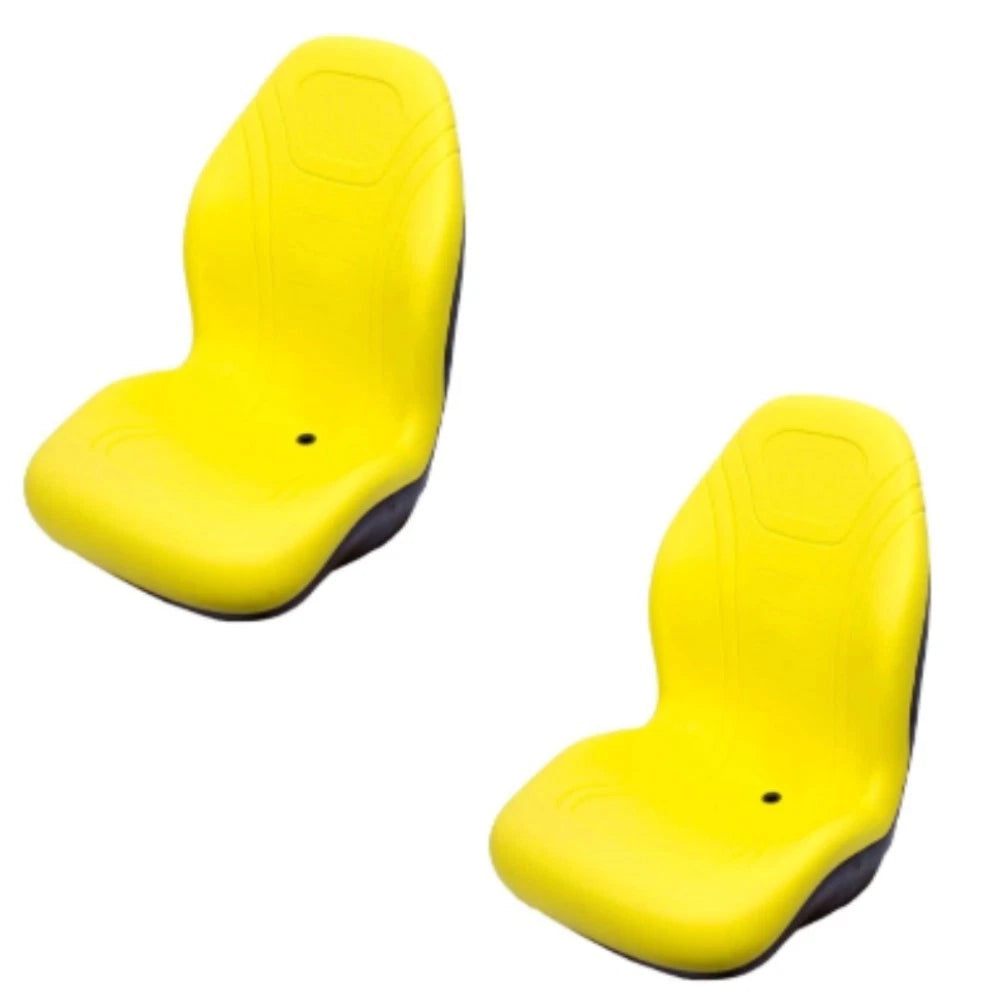 Pair of High Back Yellow Seats Fits John Deere Gators 855D 850I 625I 825I 4X4 6X