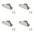 316 Stainless Steel Boat Clam Cleat Rope Clamp Grip 18x48mm for Marine Use