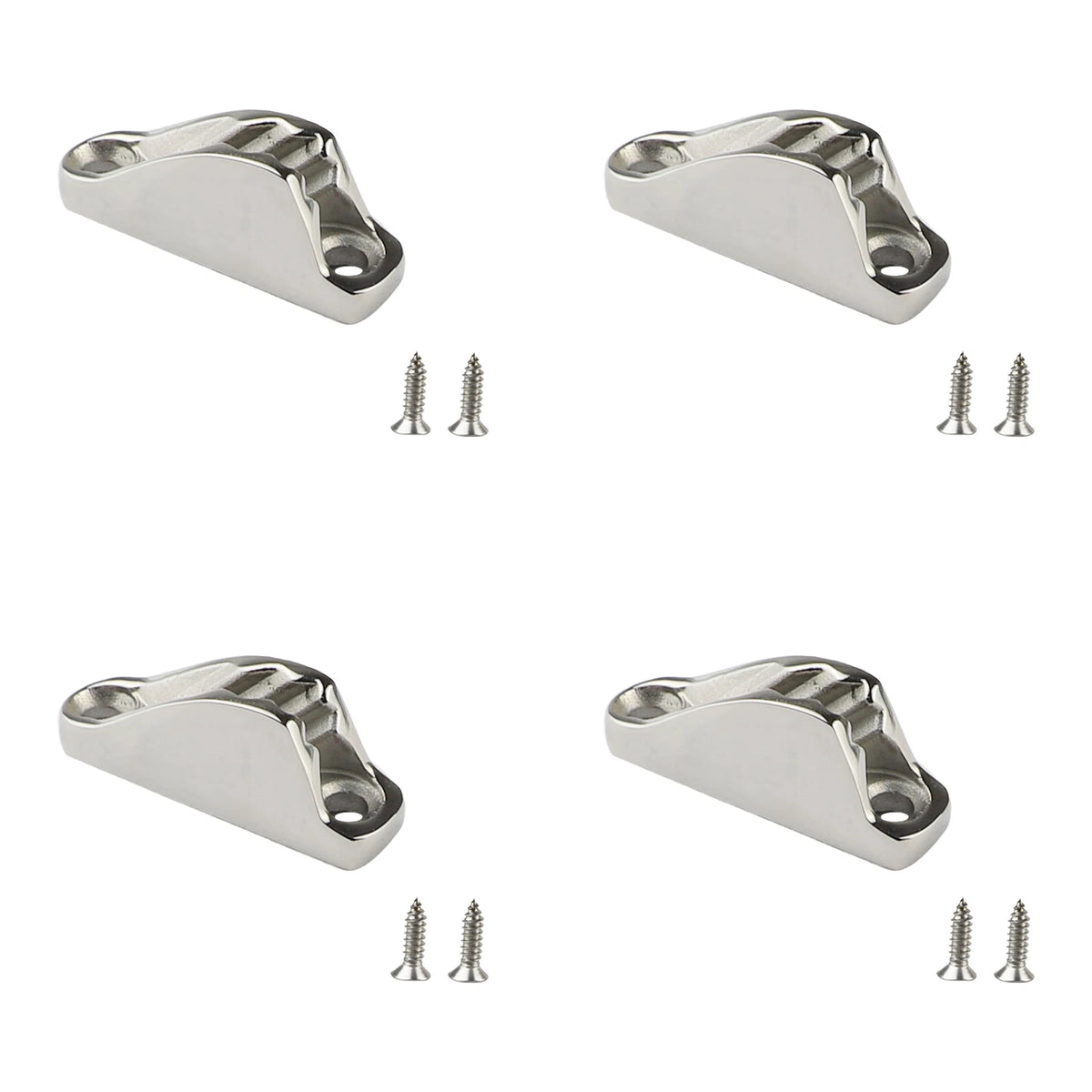 316 Stainless Steel Boat Clam Cleat Rope Clamp Grip 18x48mm for Marine Use