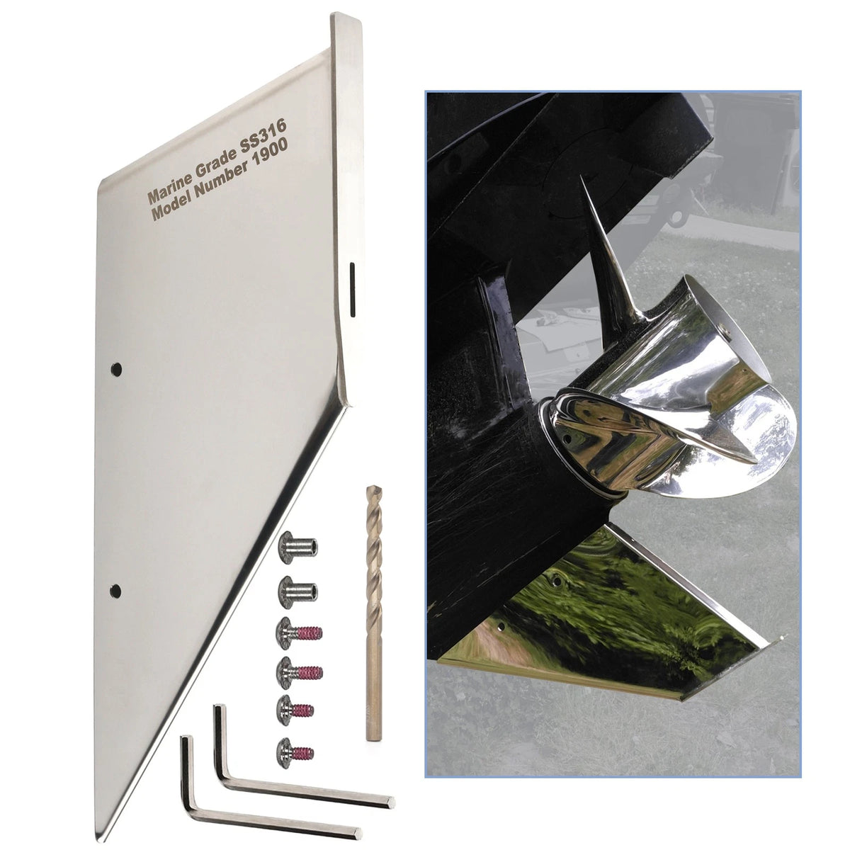 Safe-Skeg 27051 Skeg Guard for MerCruiser Bravo 1 & 3 1990–2023 Protection