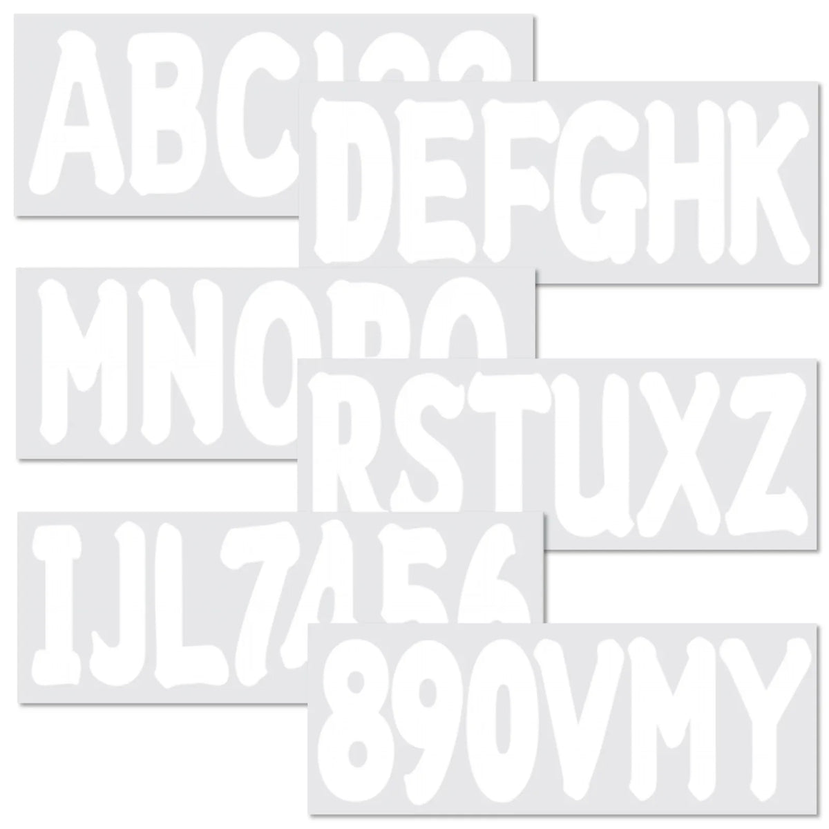 Set of 4 Boat Letters Numbers Stickers Decals for Boat Yachts & PWC
