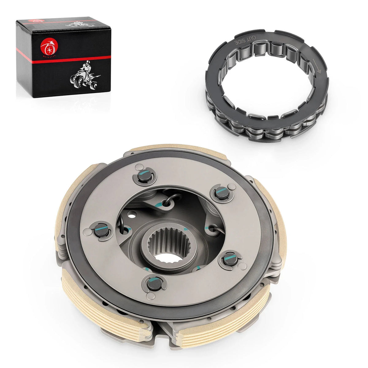 Wet Clutch Centrifugal Carrier & One Way Clutch Bearing for Honda FourTrax 300 (1988–2000)