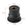 Set of 100 M6 Rubber Well Nuts for Fairing & Screen Fixing
