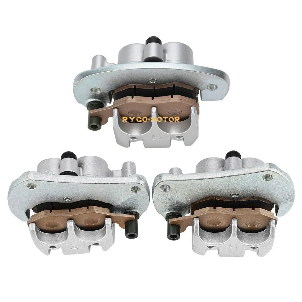 Front & Rear Brake Calipers w/Pads for Can-Am Commander 1000 2011–2018