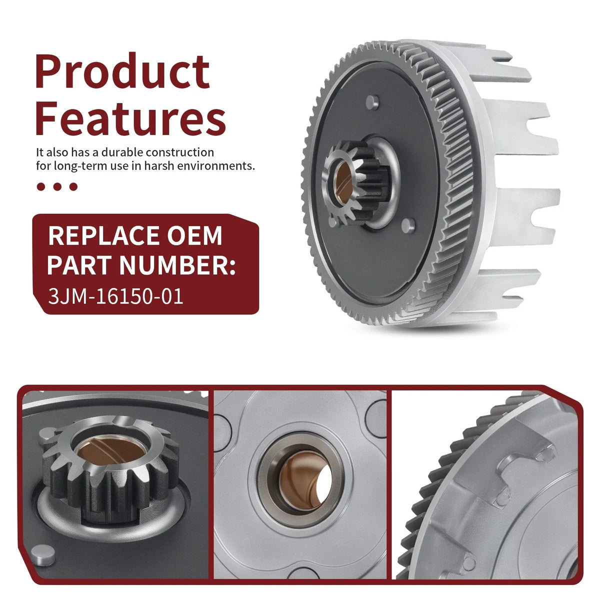 Outer Clutch Basket with Gear for Yamaha Blaster YSF200 (1990–2006)