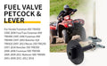 Fuel Valve Petcock & Lever Screws for Honda Foreman TRX500 (2005–2011)