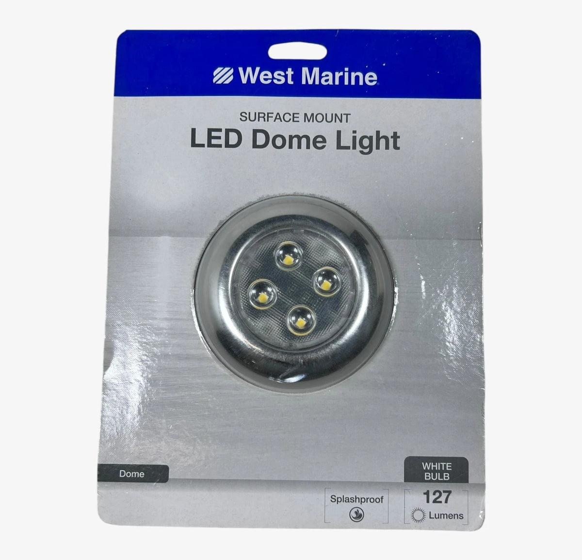 West Marine 3'' Surface Mount Dome LED Light, 127 Lumens 12V