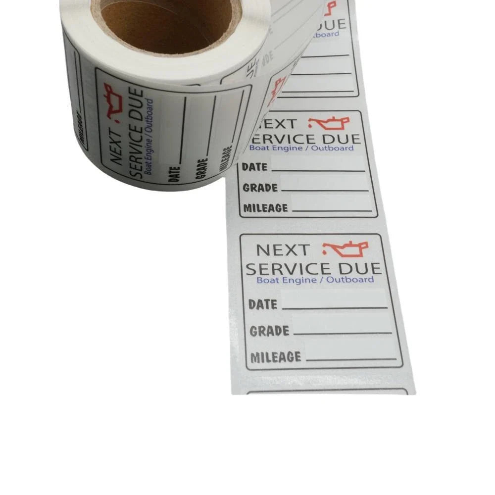 200 Pc Oil Change Reminder Stickers for All Vehicles (2" X 2")