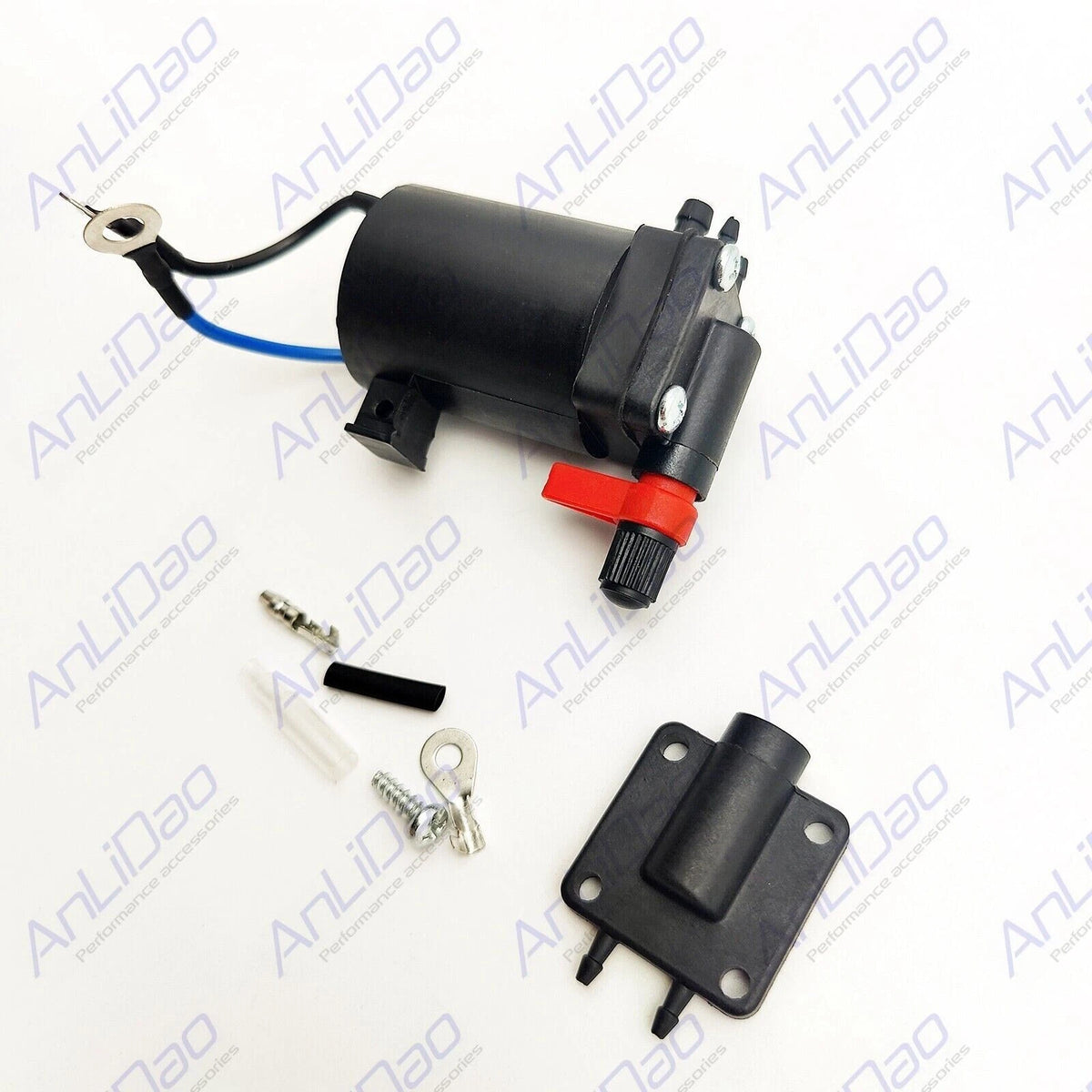 Johnson Evinrude Fuel Primer Choke Solenoid Valve Two Nipple 0434326 0437233