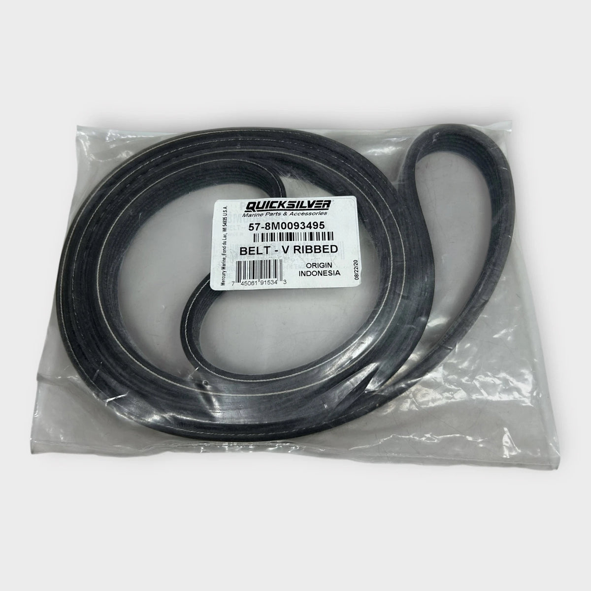 Quicksilver 8M0093495, Marine V Ribbed Timing Belt, OEM