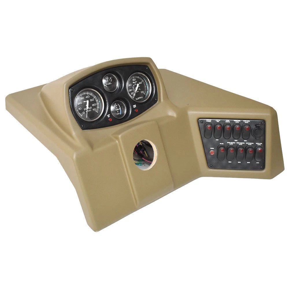 G3 Pontoon Boat Dash Steering Console 73427495 - Faria Olive Green