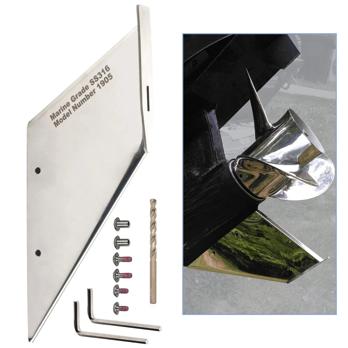 Skeg Guard Cover for Mercury Mariner 200 225 250 HP Outboards (2-Stroke)