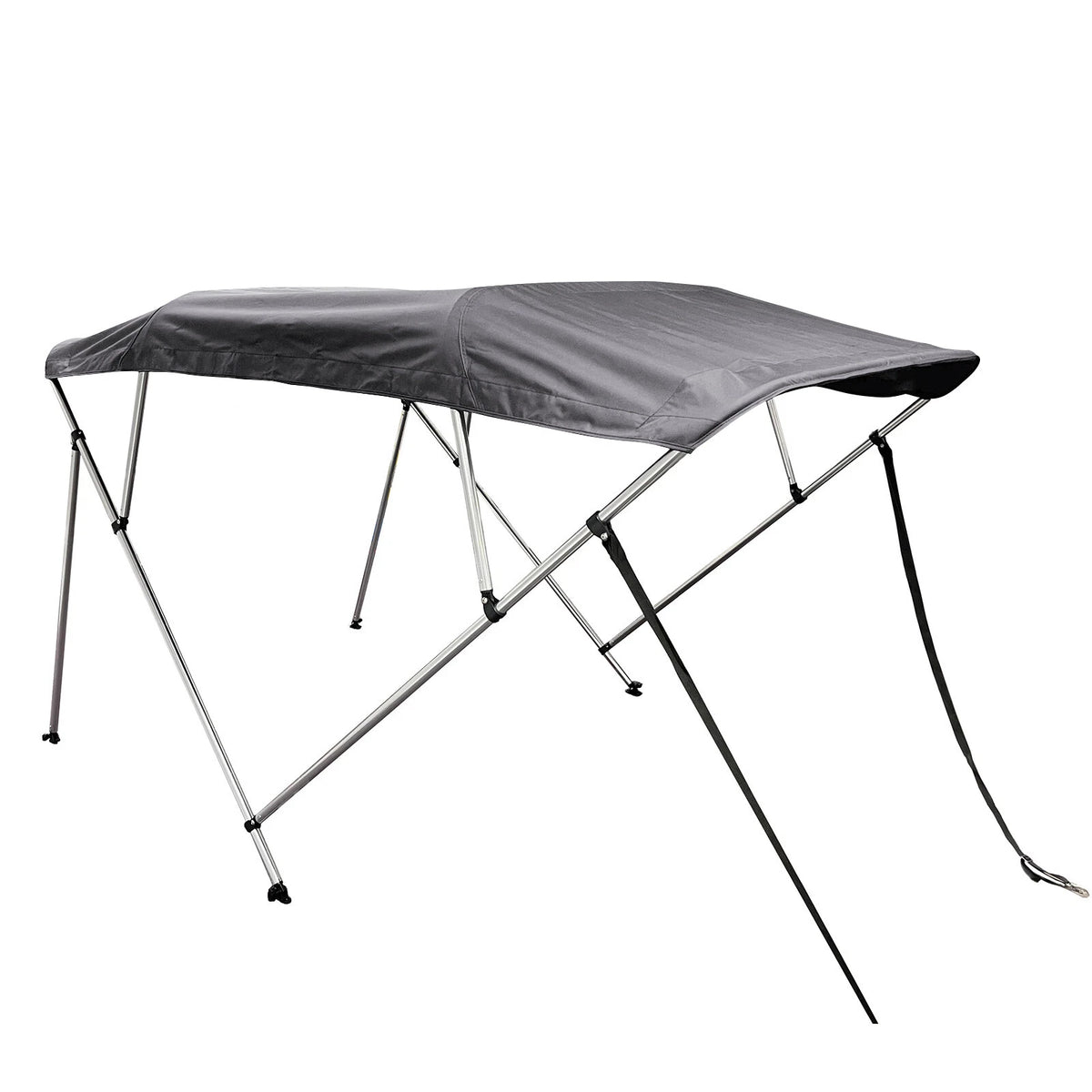 4 Bow Bimini Top Boat Cover Set with Boot and Rear Support Poles 9 Colors 600D