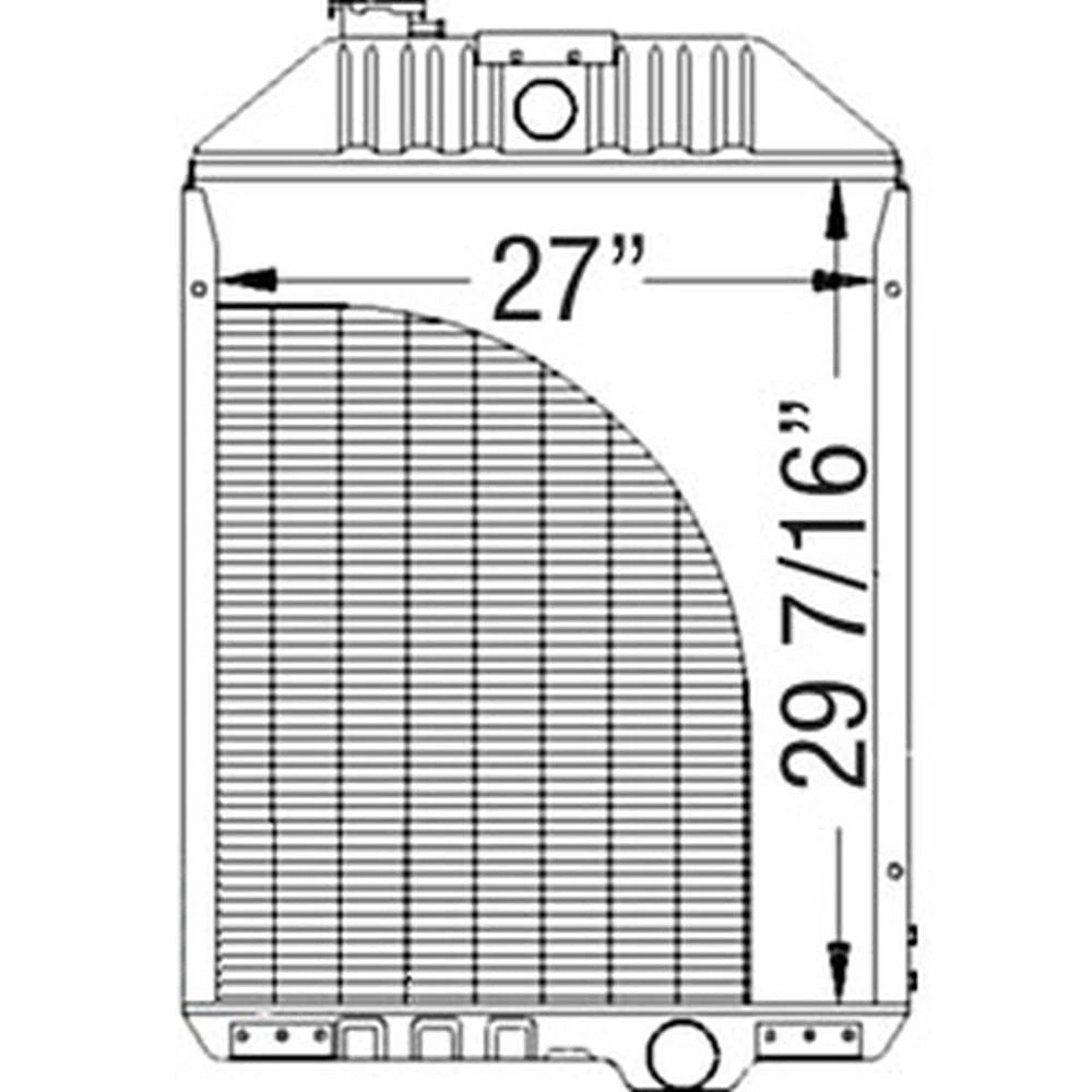 Radiator AN195300 Fits John Deere 9960 9965 9970