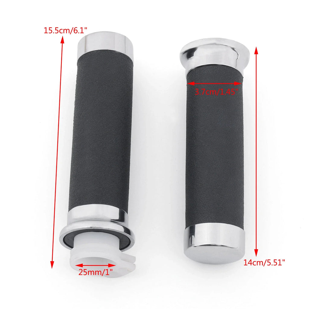Chrome Grips for Honda Magna Shadow 600 750 Spirit 1100 VT 1300 VTX 1800 (T9)