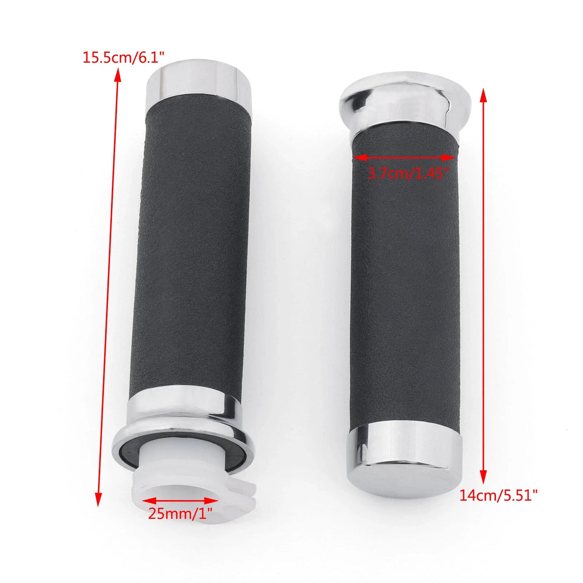 Chrome Grips for Honda Magna Shadow 600 750 Spirit 1100 VT 1300 VTX 1800 (T9)