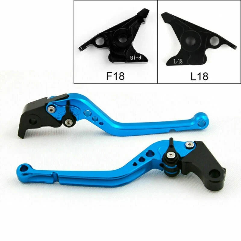 Long Brake Clutch Levers for BMW C650GT (2012–2015) (F-18/L-18) Blue T9