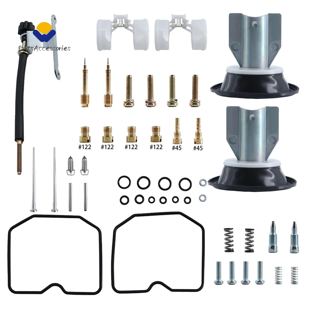 Carburetor Kit Plunger Diaphragm for Kawasaki EN500 Vulcan LTD (1996–2009)