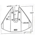 Hydrofoil Stabilizer for Yamaha Mercury Johnson Outboard (40-350 HP)