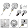D19 Motorcycle Spotlight Headlight Fog Beam Chrome for Motorcycle Scooter