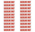20X Gasoline Only Fuel Caution Warning Decal Sticker for Gas Tank