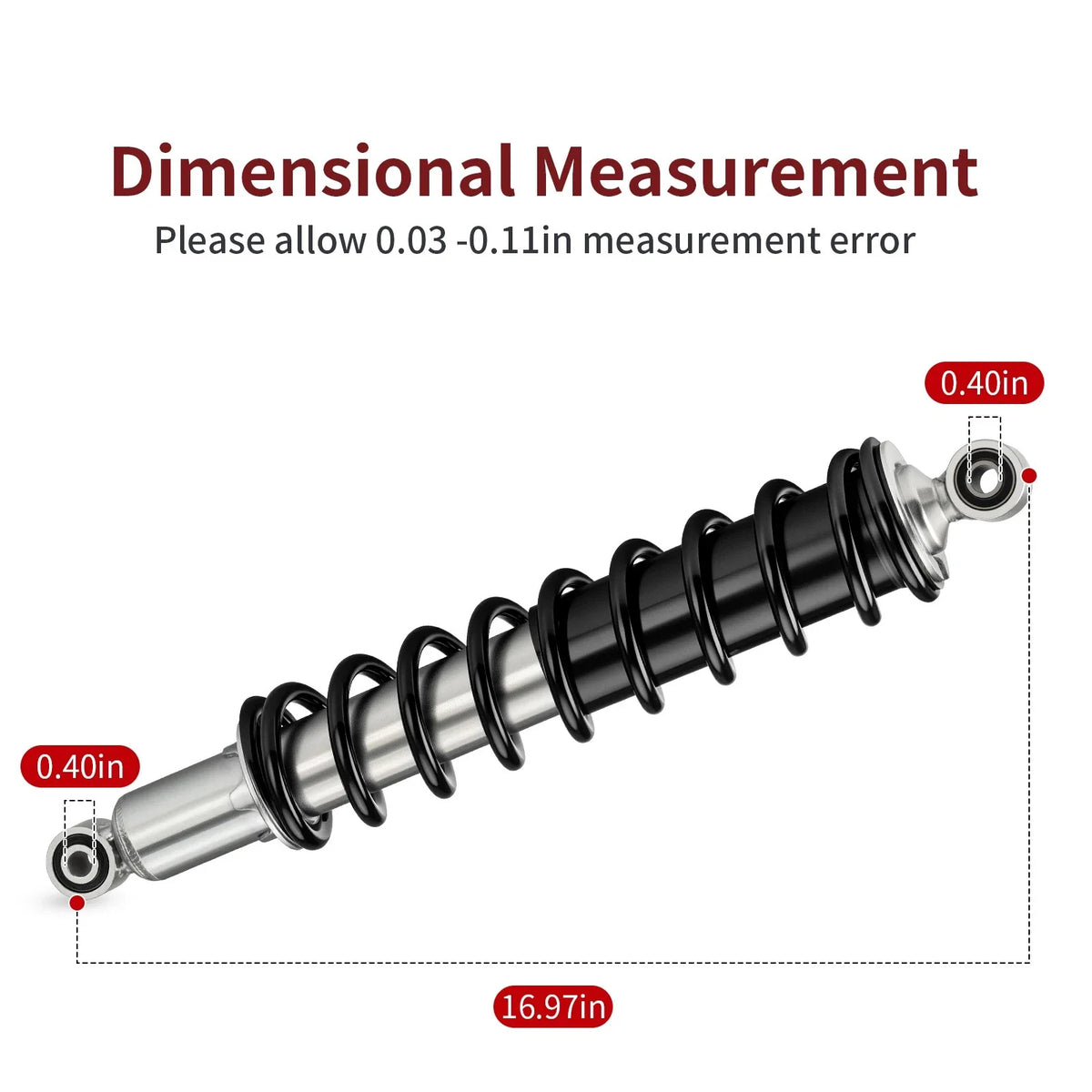 2X Front Shock for Honda Foreman Rubicon 500 TRX500FA (2001–2009, 2011–2014)