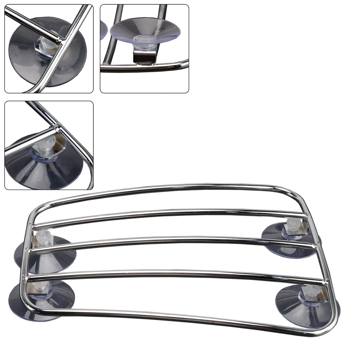 Chrome Fuel Tank Rack for Triumph Bonneville T100 T120 Thruxton Scrambler 900 (2001–2023)