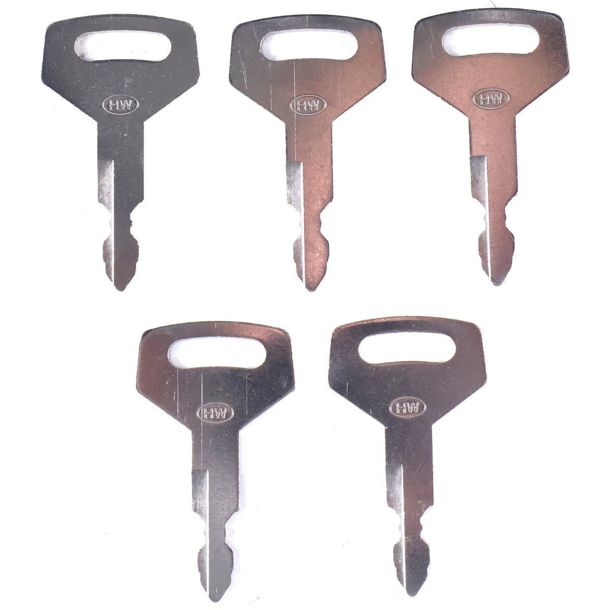 (5) K250 Keys for Kobelco Kawasaki MDI-Yutani Holland Case Excavator Loader