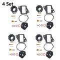 Set of 4 Carburetor Rebuild Kits for Yamaha Outboard 9.9 15 HP (1986–1995) 6E7-W0093-01