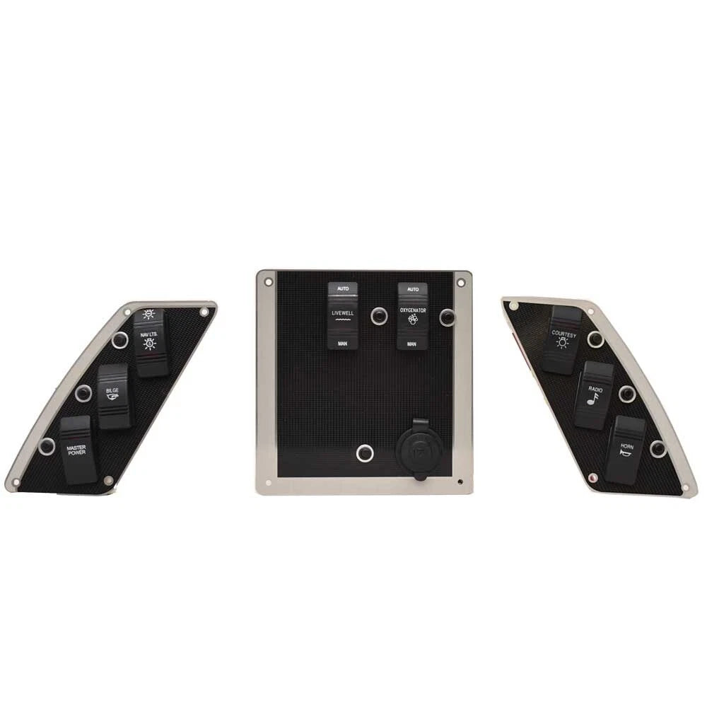 Larson Boat Tiller Dash Panels K-050-297 - Aluminum (set of 3)