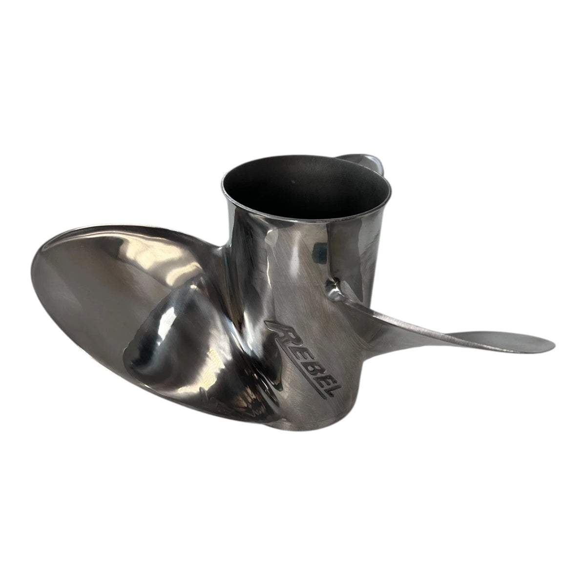 Evinrude Johnson 3 X 15 1/4 X 19, Rebel Stainless Steel Propeller 763991 - LH