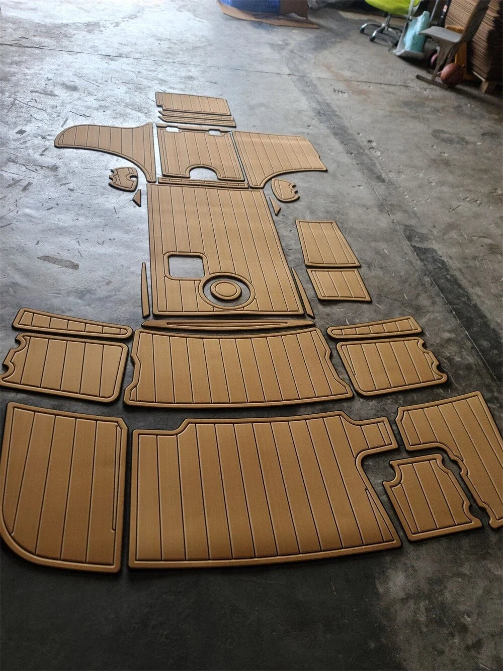 EVA Foam Teak Deck Floor Pad for Chaparral 265 SSI (2004)