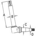 AT33636 Spindle Fits John Deere 300B, 301A, 302, 302A, 401B, 401C, 310 S/n -237