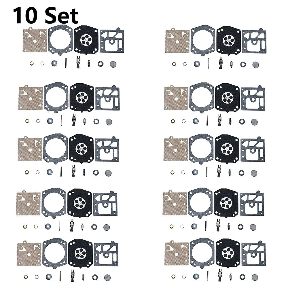 10x Carburetor Rebuild Kit for Walbro K22-HDA (Chainsaw)