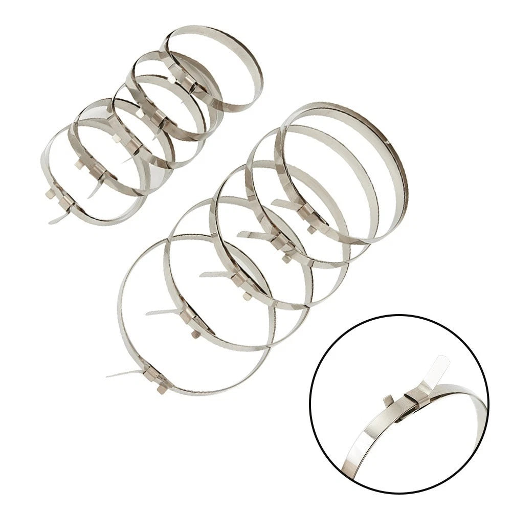 10 PCS Stainless Steel Boot Clips for Axle Joint Maintenance Solutions