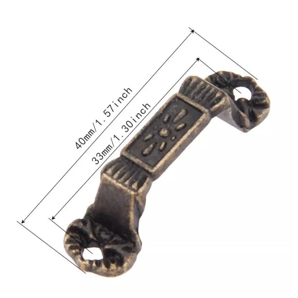 10Pcs Vintage Door Pull Handle Knob for Cabinet Drawer Furniture