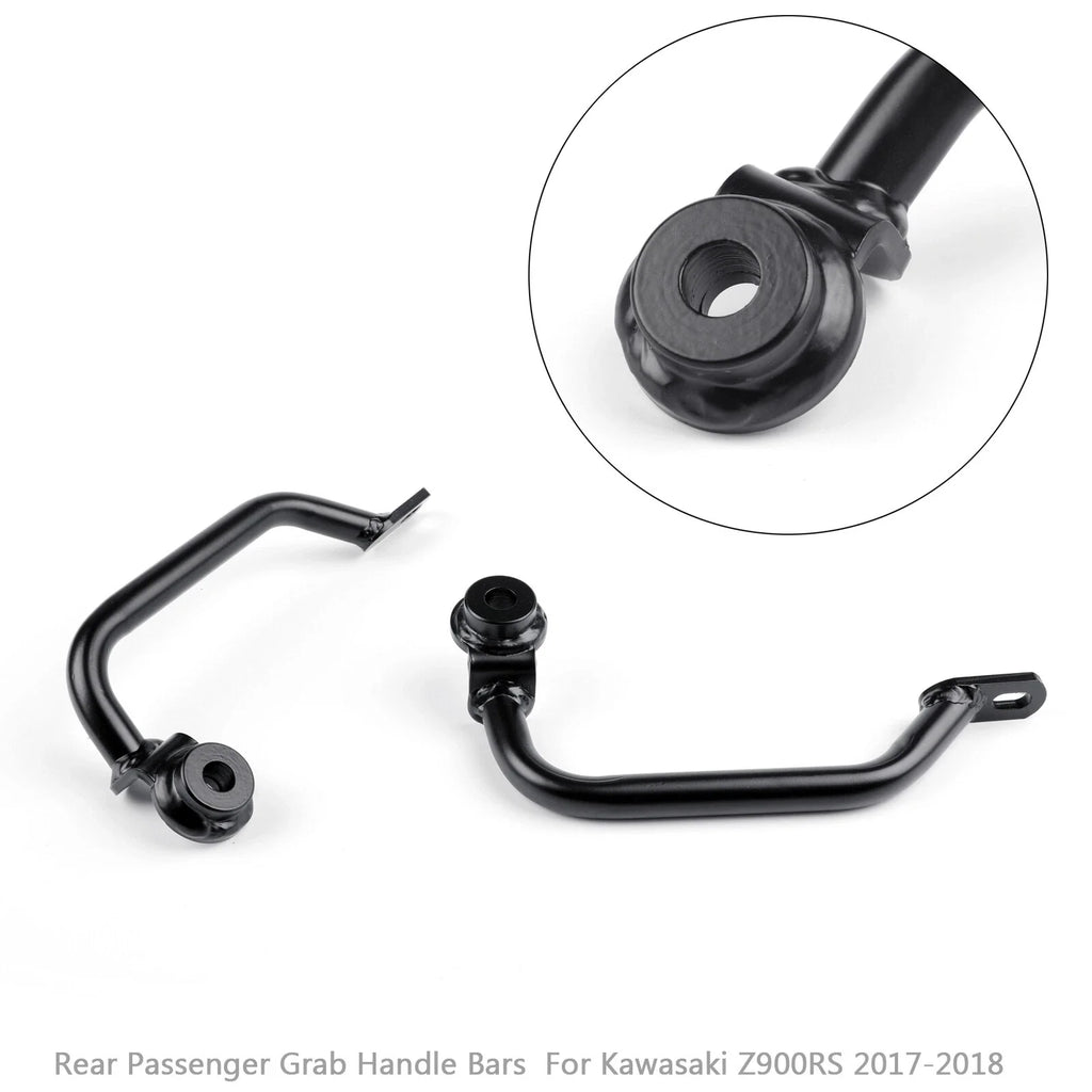 Black Passenger Grab Handle Bar for Kawasaki Z 900 950 RS (2017–2022)