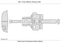 EVA Pads for Four Winns Horizon 240 (2011) - Foam Teak Deck Floor