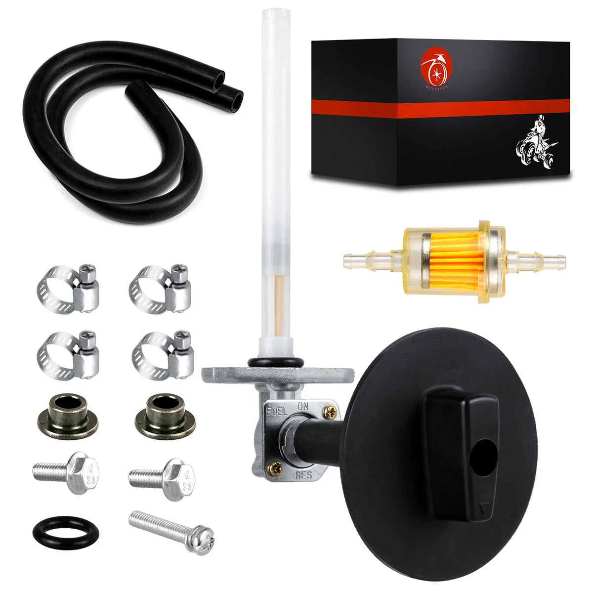 Fuel Valve Petcock & Lever Screws for Honda Foreman TRX500 (2005–2011)