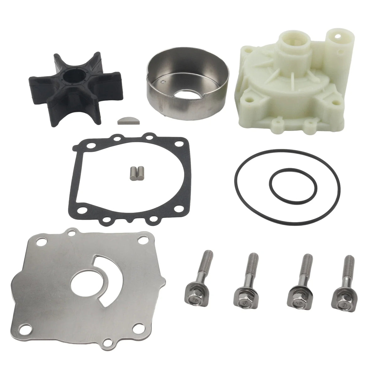 Water Pump Impeller Repair Kit for Yamaha Outboard (68V-W0078-02, 68VW007800)