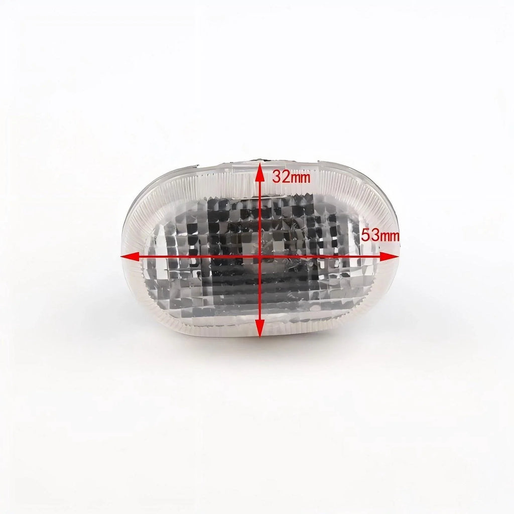 2X Clear Front Side Marker Lights for Suzuki Baleno (1996–2001)