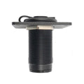 Female-to-Fema Le Waterproof Wall Socket Aluminum Alloy Black 7x6.5x6.5cm