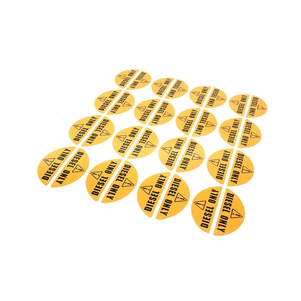 16 Pairs Diesel Only Stickers for Trucks Tractors & Fuel Tanks