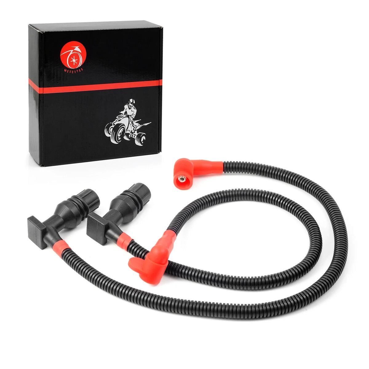 2Pc Ignition Coil Spark Plug Wire for Polaris Ranger Crew 800 RZR 4 S 800 (2011–2017)