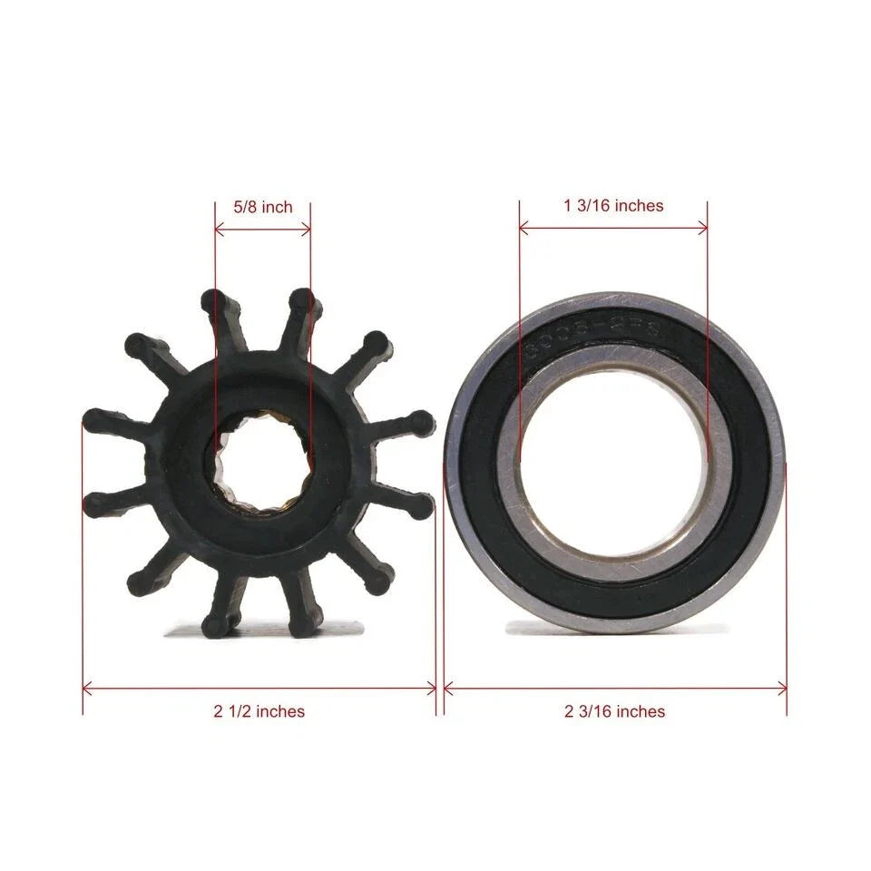 Raw Sea Water Pump Repair Kit for Volvo Penta (Crank Mounted)